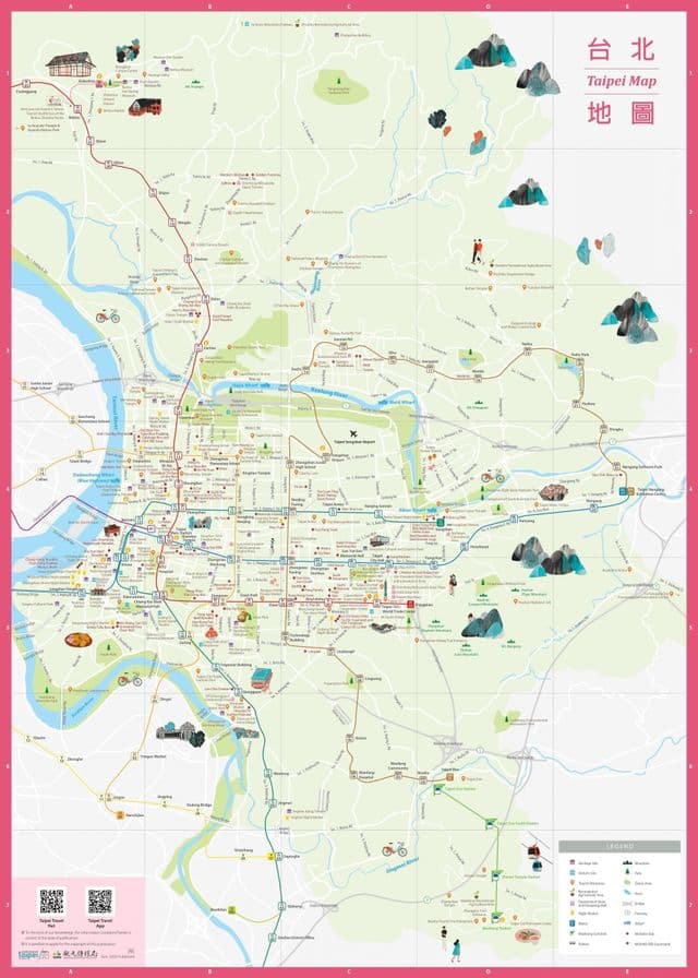 Mappa turistica di Taipei