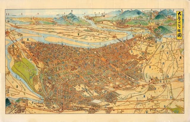 Mappa antica di Taipei